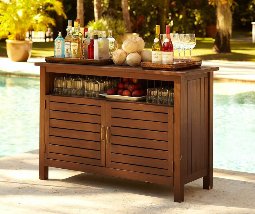 Outdoor Teak Buffet Cabinet