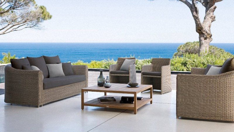 Outdoor Wicker Furniture With Sunbrella Cushions