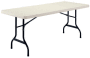 The Adjustable 4 Folding Table in White Granite