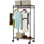 Simple Metal Clothes Rack Design Idea