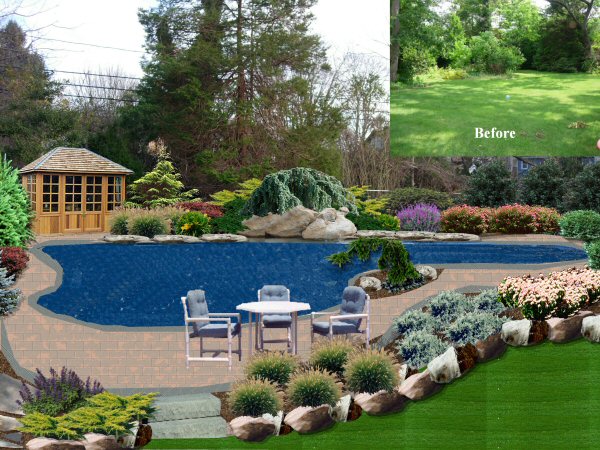 pool landscaping design